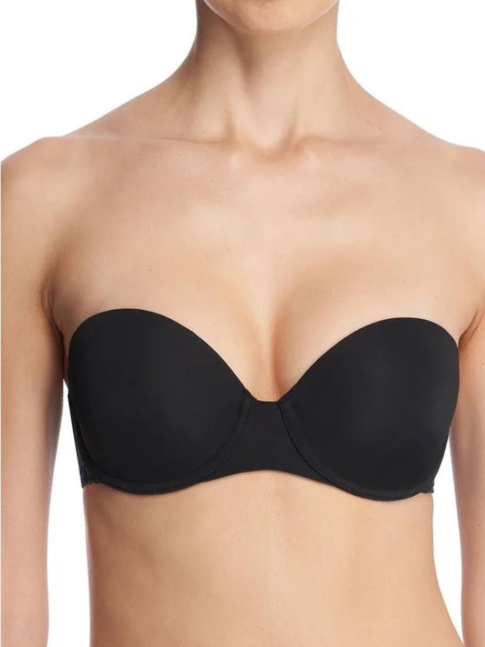 Natori Black Strapless‎ Push-up Underwire Bra 32D